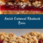 Amish Oatmeal Rhubarb Bars Recipe