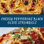 Pepperoni Black Olive Stromboli Recipe for Easy Dinner Recipe