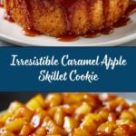 Caramel Apple Skillet Cookie Recipe