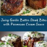 Garlic Butter Steak Bites with Parmesan Cream Sauce Recipe