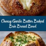 Garlic Butter Baked Brie in a Bread Bowl Recipe
