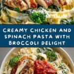 Creamy Chicken and Spinach Pasta with Broccoli Recipe