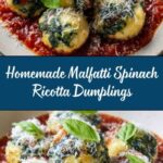 Malfatti Italian Spinach Ricotta Dumplings with Napoli Sauce Recipe