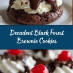 Black Forest Flourless Brownie Cookies Recipe