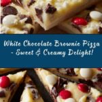 Easy White Chocolate Brownie Pizza Recipe