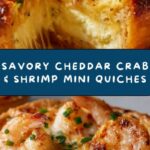 Cheddar Crab and Shrimp Mini Quiches Recipe
