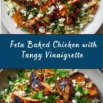 Baked Chicken with Crispy Feta & Vinaigrette Recipe