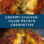 Crispy Potato Croquettes with Creamy Chicken Filling Recipe