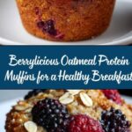 Healthy Berry Oatmeal Protein Muffins Recipe