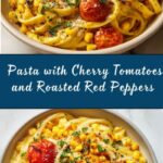 Pasta with Cherry Tomatoes, Roasted Red Peppers, and Corn Recipe