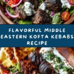 Middle Eastern Kofta Kebabs with Salad and Flatbread Recipe