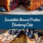 Almond Praline Blueberry Cake Recipe