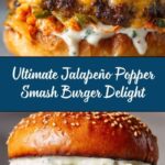 Double-Decker Jalapeño Popper Smash Burger with Ranch Drizzle Recipe