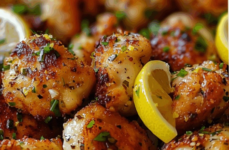 Lemon Garlic Chicken Bites Recipe