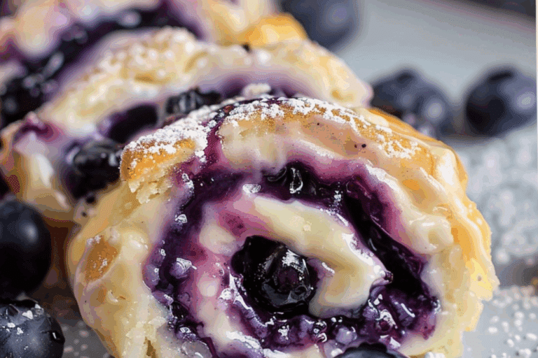 Blueberry Cheesecake Rolls Recipe