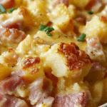 Cheesy Ham and Potato Casserole Recipe