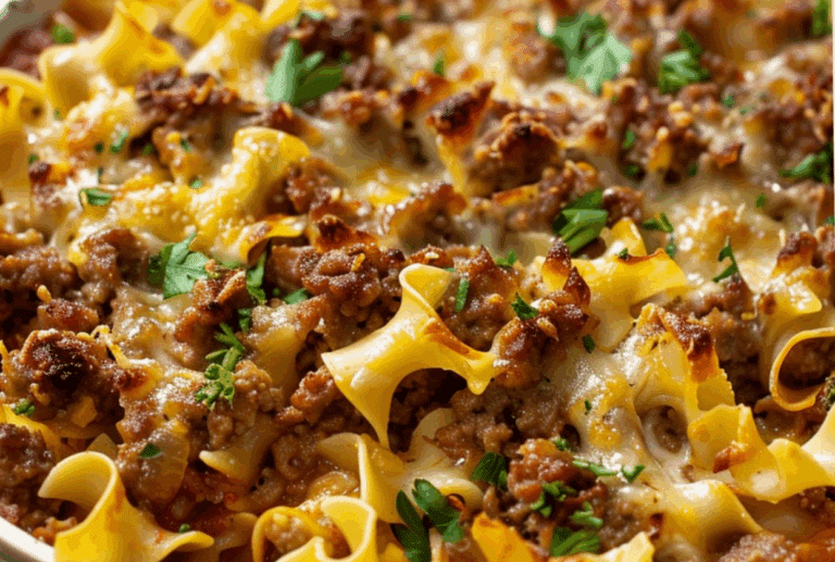 Sour Cream Beef Noodle Casserole Recipe
