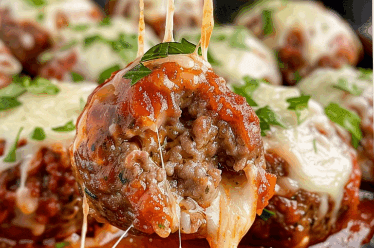 Cheese Stuffed Meatballs Recipe