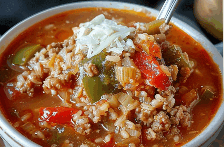 Stuffed Bell Pepper Soup Recipe