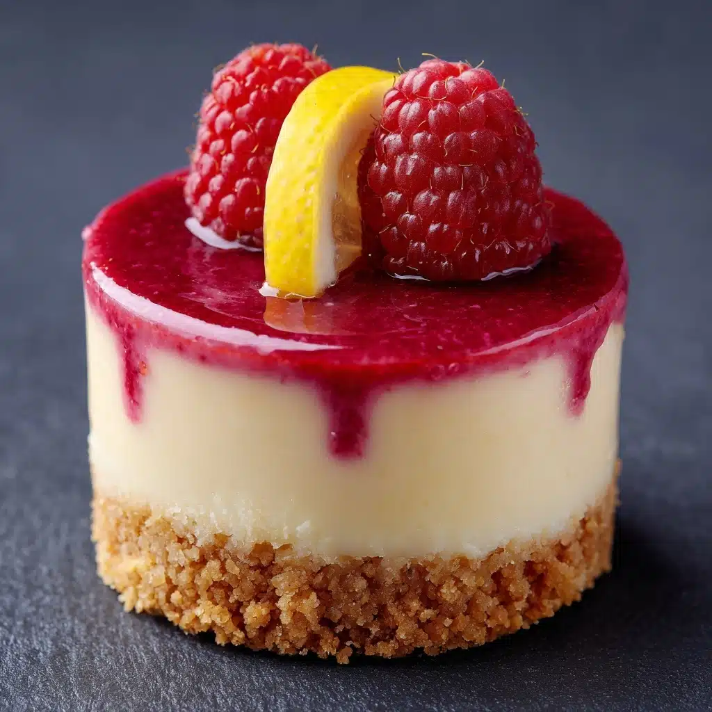 No Bake Raspberry Lemon Swirl Cheesecake Recipe - Recipe Image