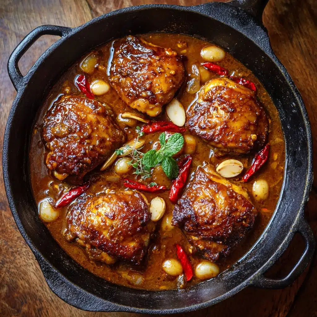Braised Nutty Satay Chicken Recipe - Recipe Image