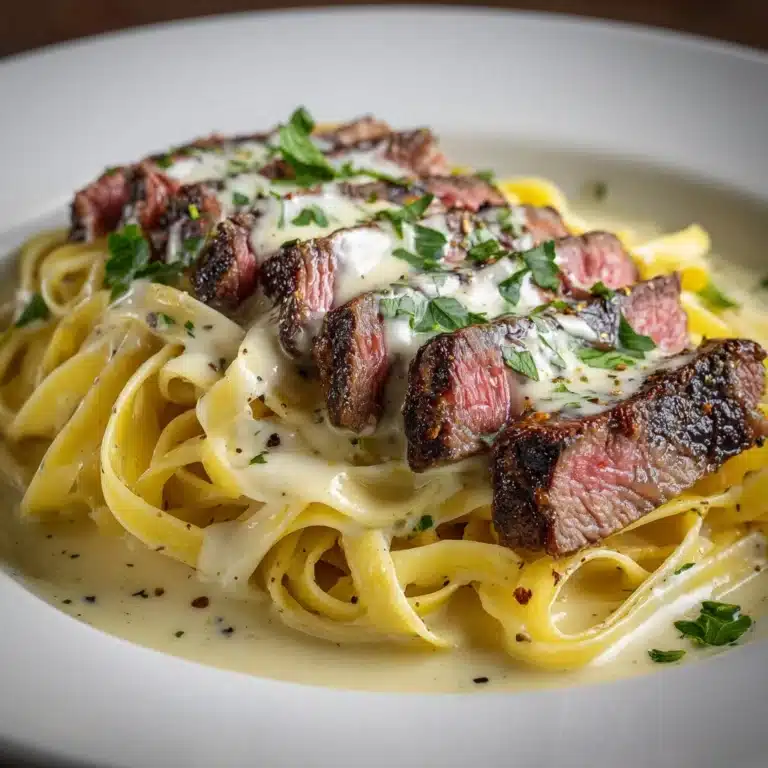 Creamy Cajun Steak Alfredo Recipe