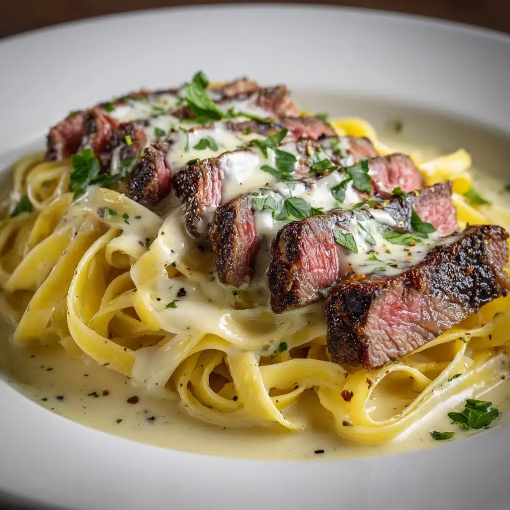 Creamy Cajun Steak Alfredo Recipe
