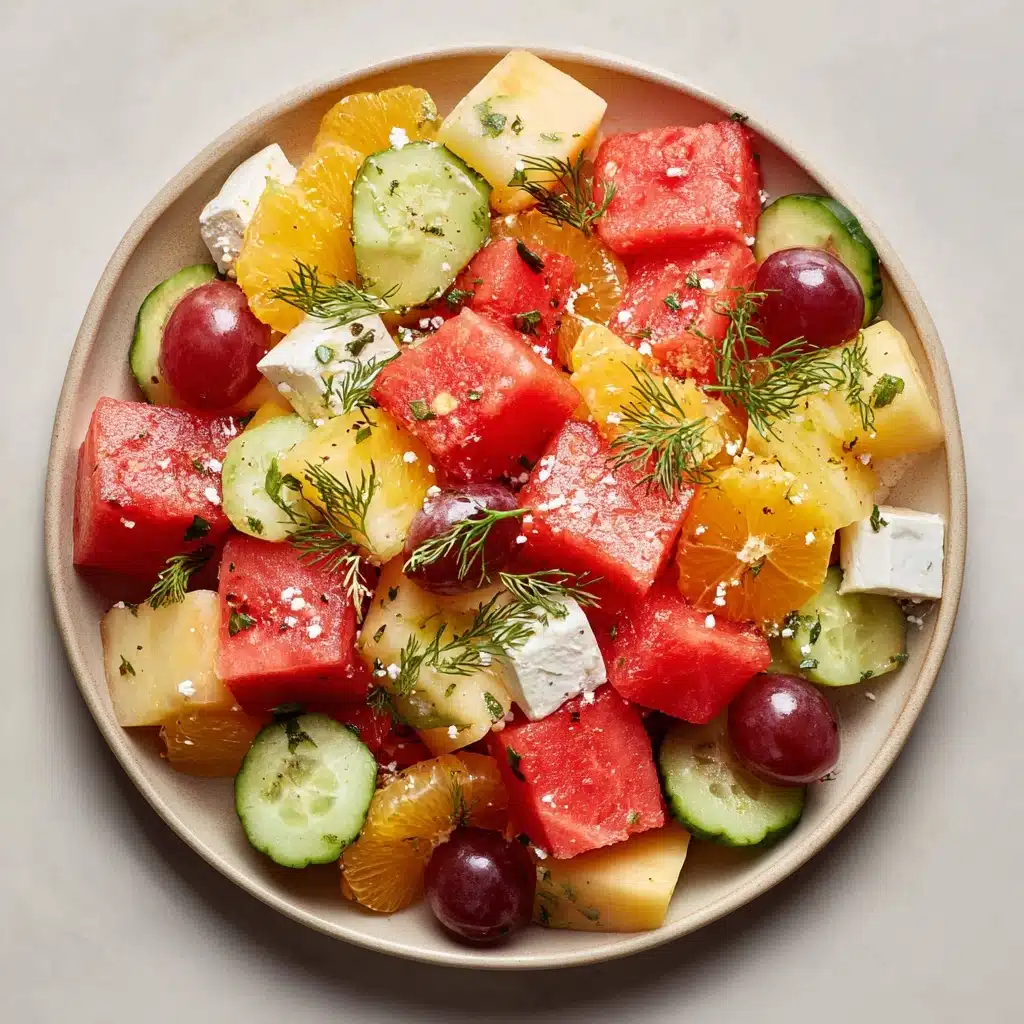 Peach Watermelon Salad Recipe - Recipe Image