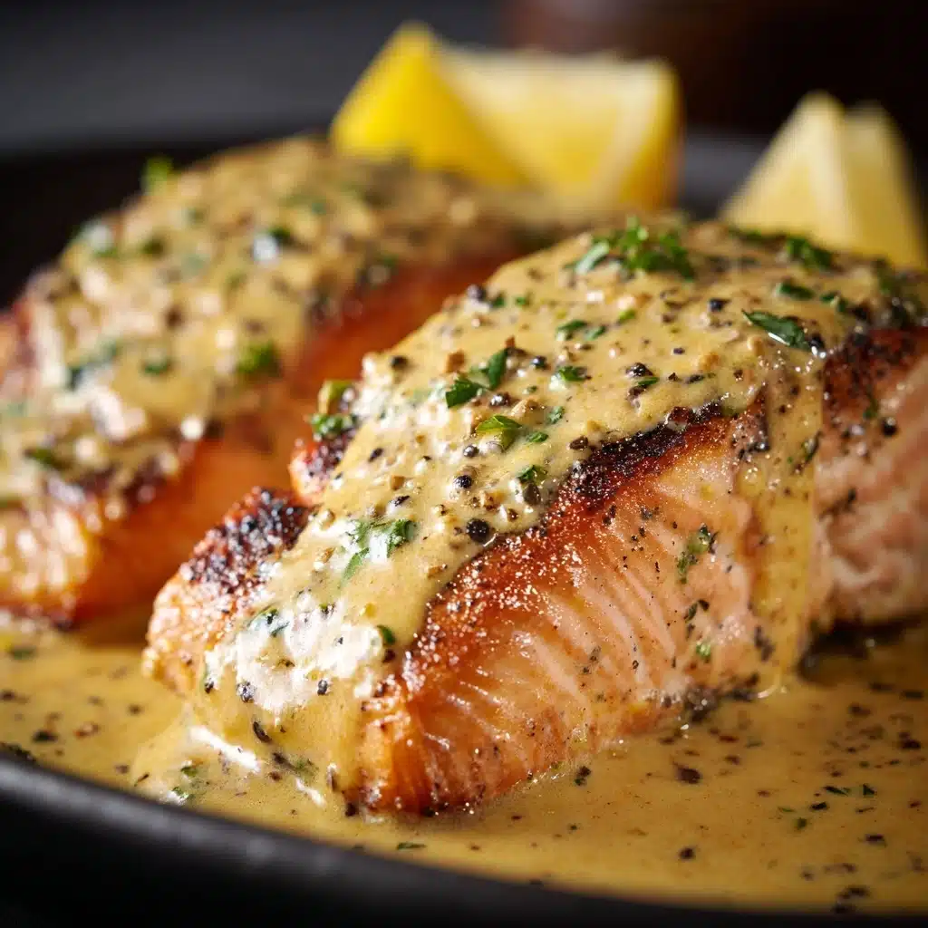 Dijon Salmon with Lemon Dijon Sauce Recipe - Recipe Image