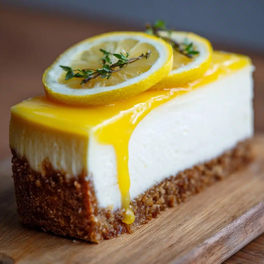 Lemon Cheesecake with Lemon Curd Recipe - Recipe Image