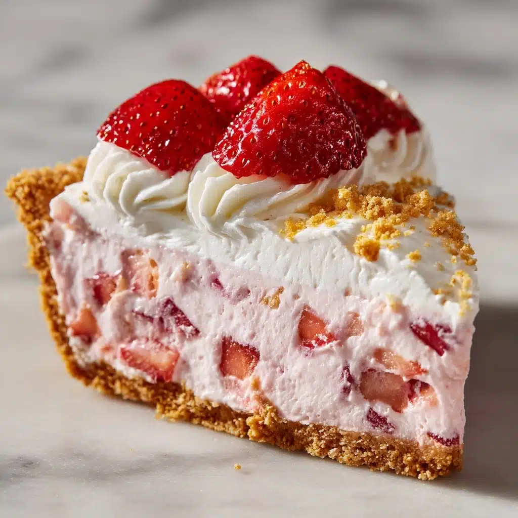 No-Bake Strawberry Crunch Cheesecake Recipe - Recipe Image