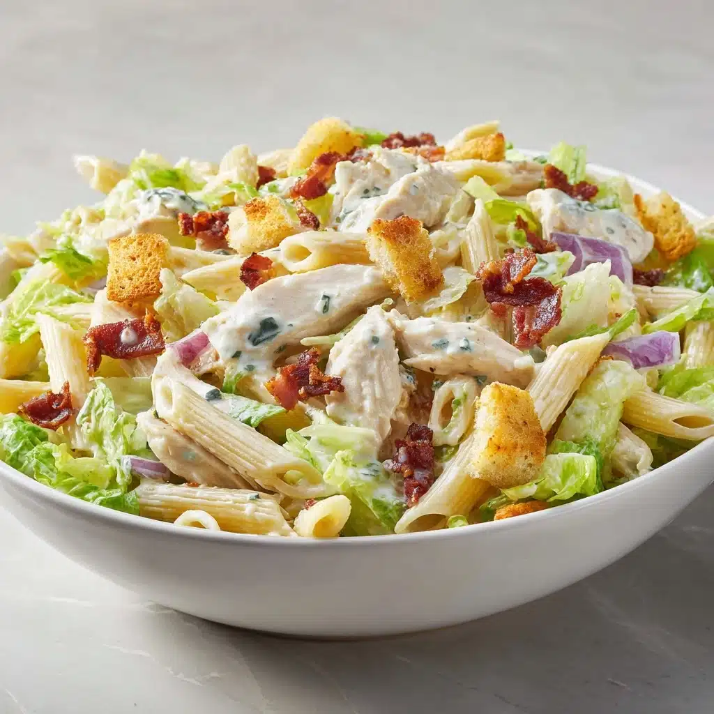Chicken Caesar Pasta Salad Recipe - Recipe Image
