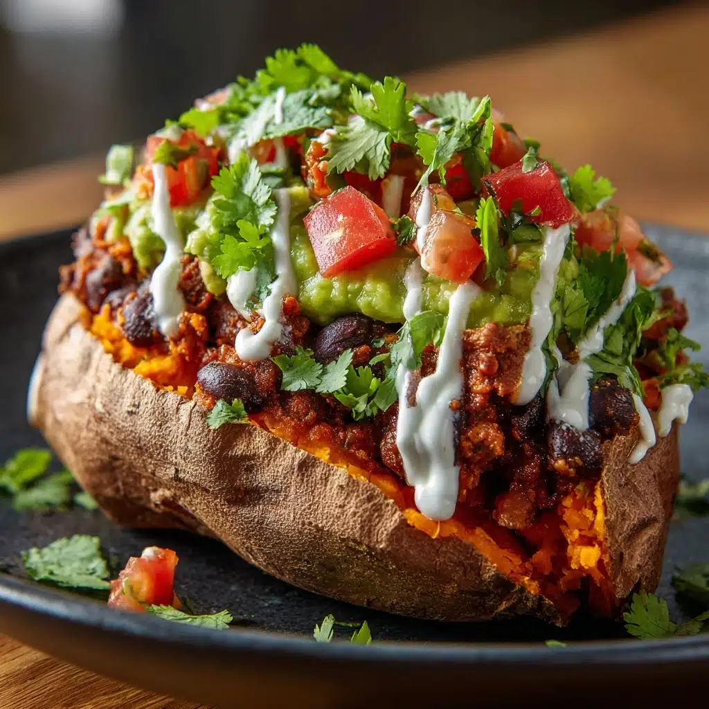 Taco Stuffed Sweet Potatoes Recipe - Recipe Image