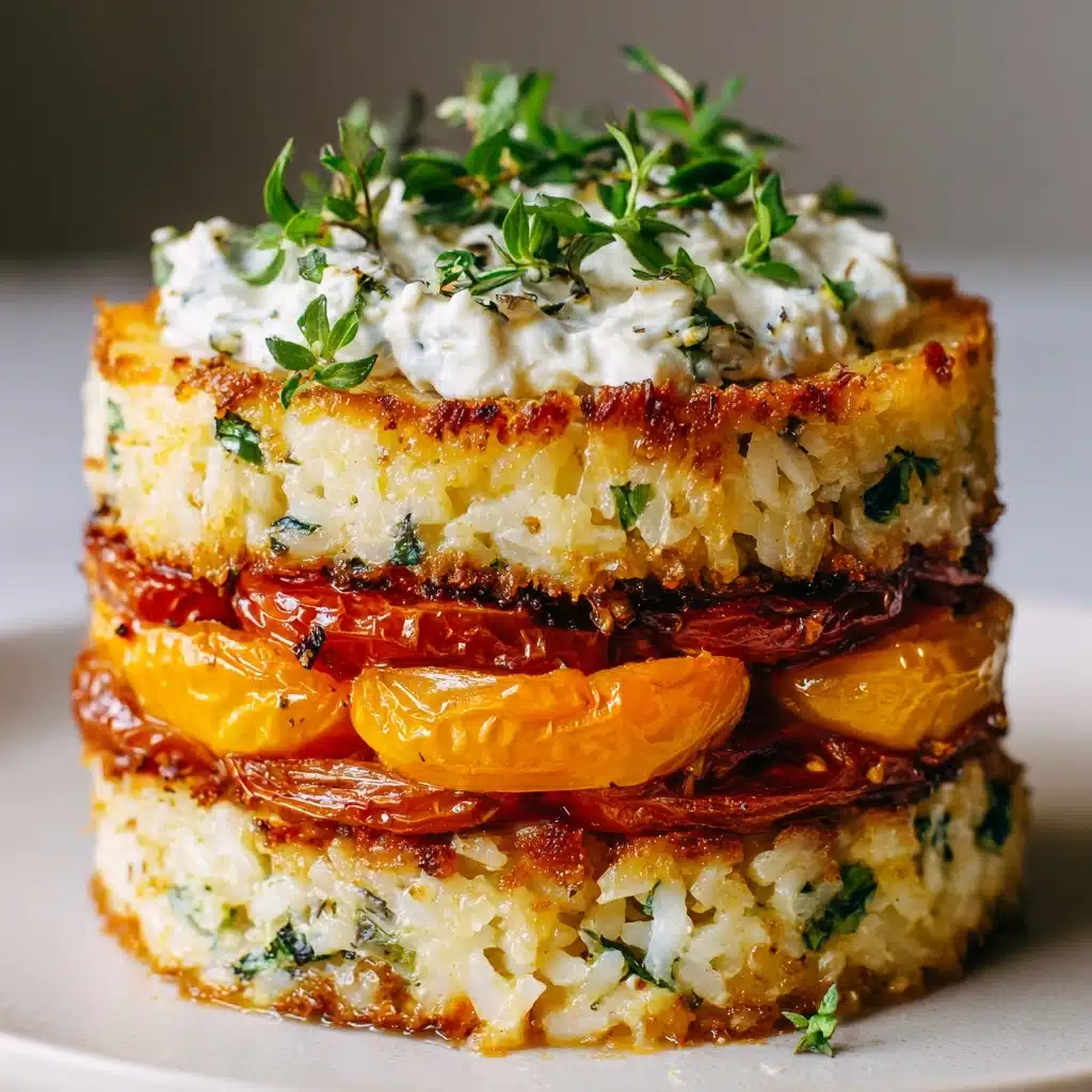 A Family Favorite: Mediterranean Falafel Rice Stack Recipe - Recipe Image