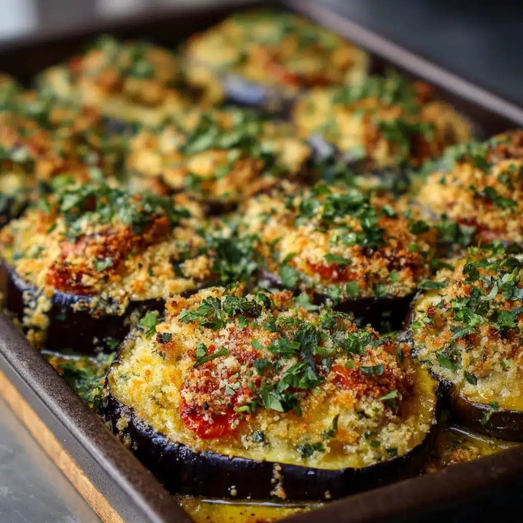 Crispy Baked Italian Eggplant Recipe - Recipe Image