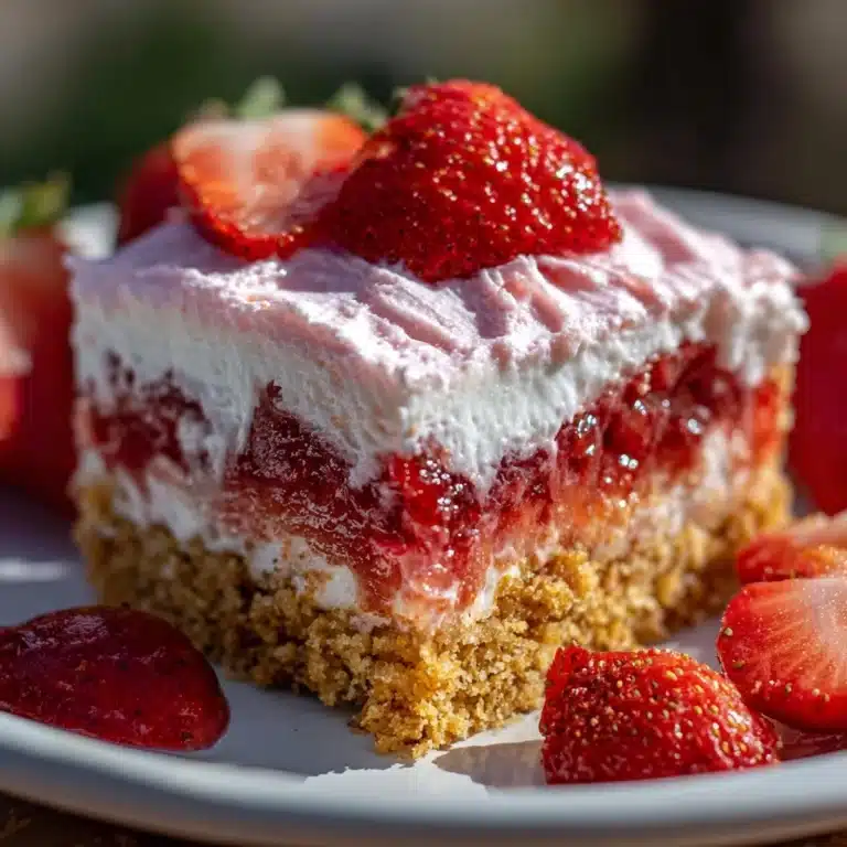Strawberry Honeybun Cake with Strawberry Cream Icing Recipe