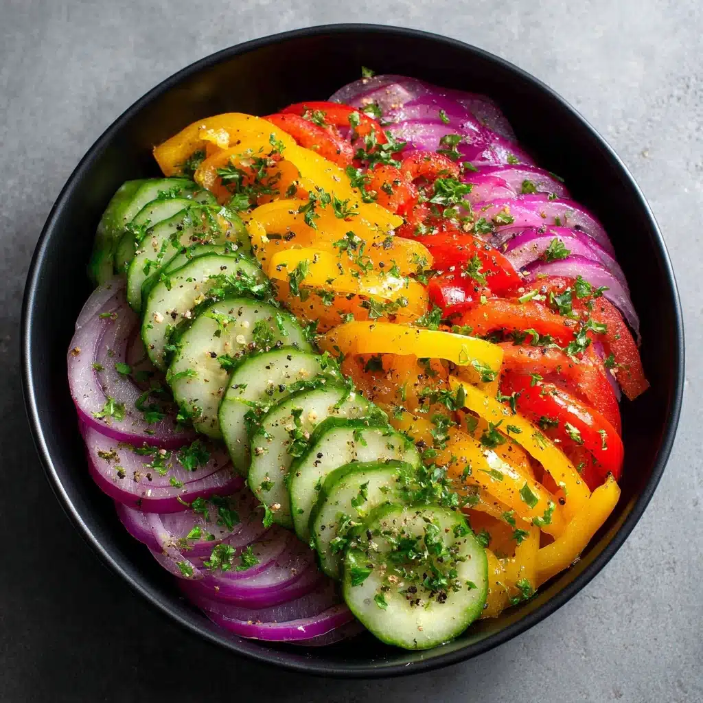Cucumber Sweet Pepper Salad Recipe - Recipe Image