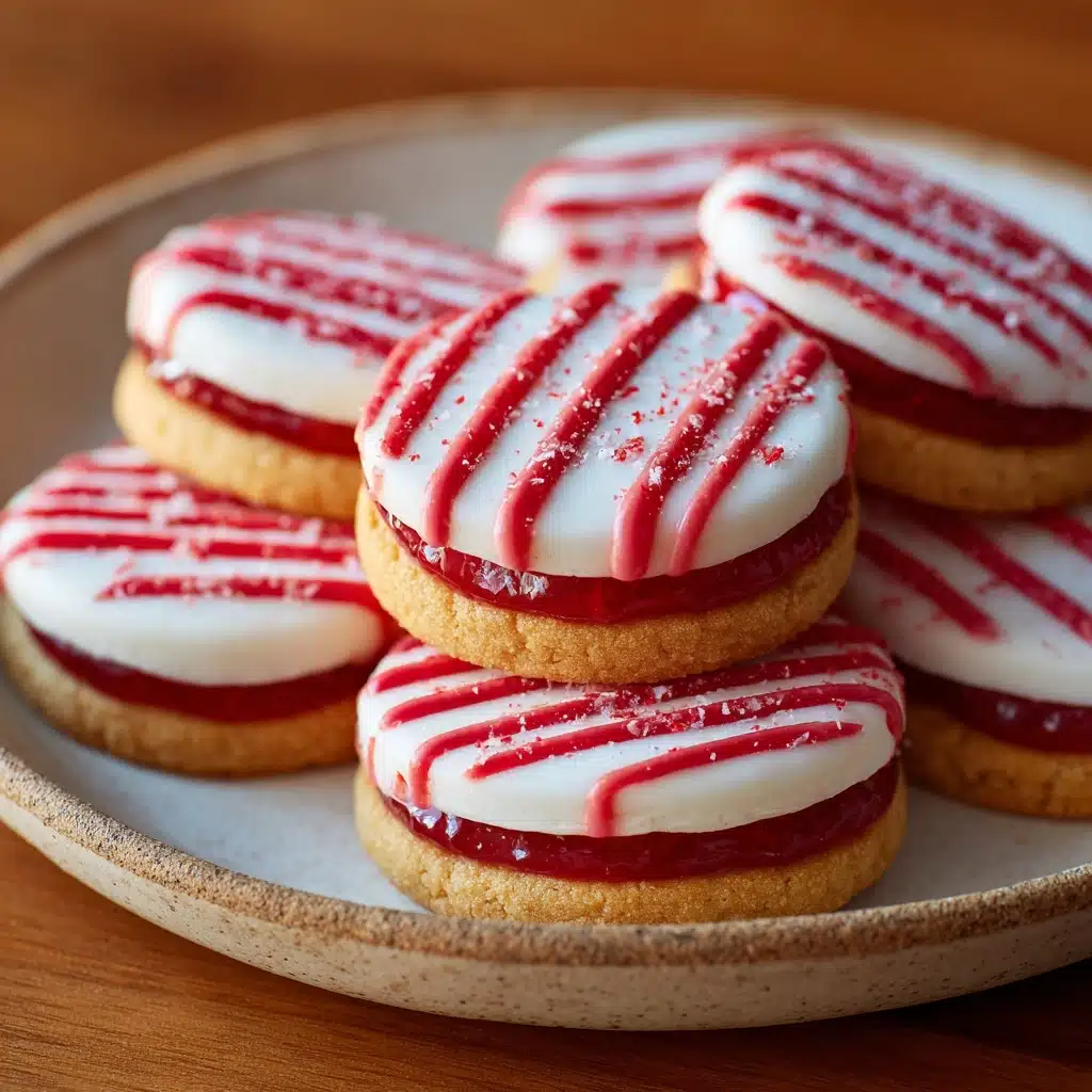 Striped Peppermint Sandwich Cookies Recipe