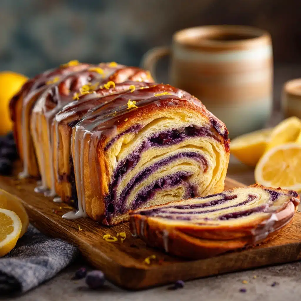 Blueberry Lemon Sourdough Babka Recipe