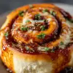 Cheesy BBQ Chicken Pizza Rolls Recipe