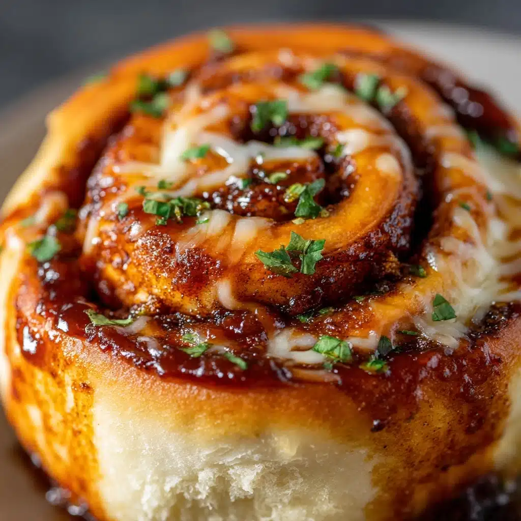 Cheesy BBQ Chicken Pizza Rolls Recipe - Recipe Image