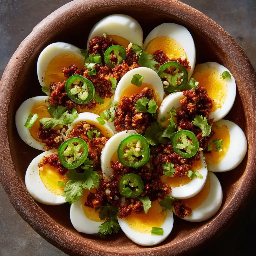 Pickled Eggs, Sausage, and Jalapeños Recipe - Recipe Image