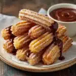 Easy Homemade Churros with Chocolate Sauce Recipe