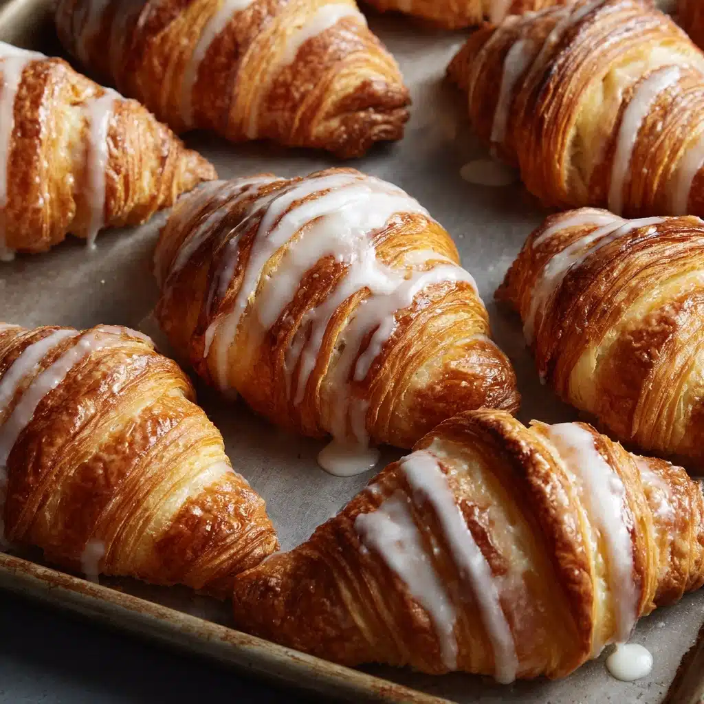Pumpkin Pie Crescents with Maple Glaze: A Fall Delight Recipe - Recipe Image