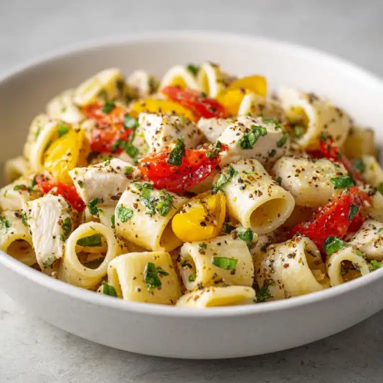 High Protein Chicken Pasta Salad Recipe