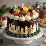 Festive Chocolate Orange Christmas Cake Recipe