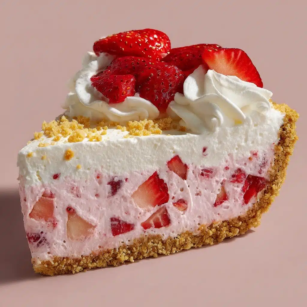 No-Bake Strawberry Crunch Cheesecake Recipe