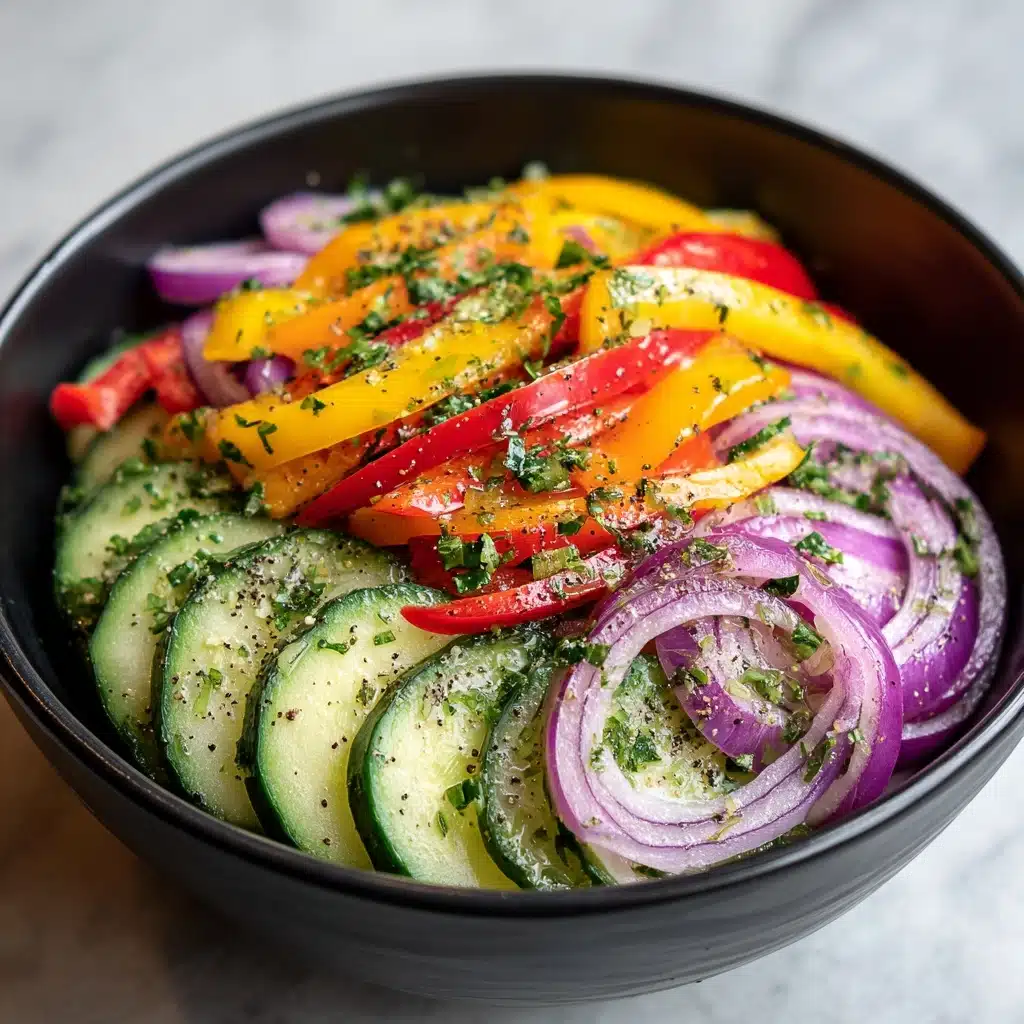 Cucumber Sweet Pepper Salad Recipe