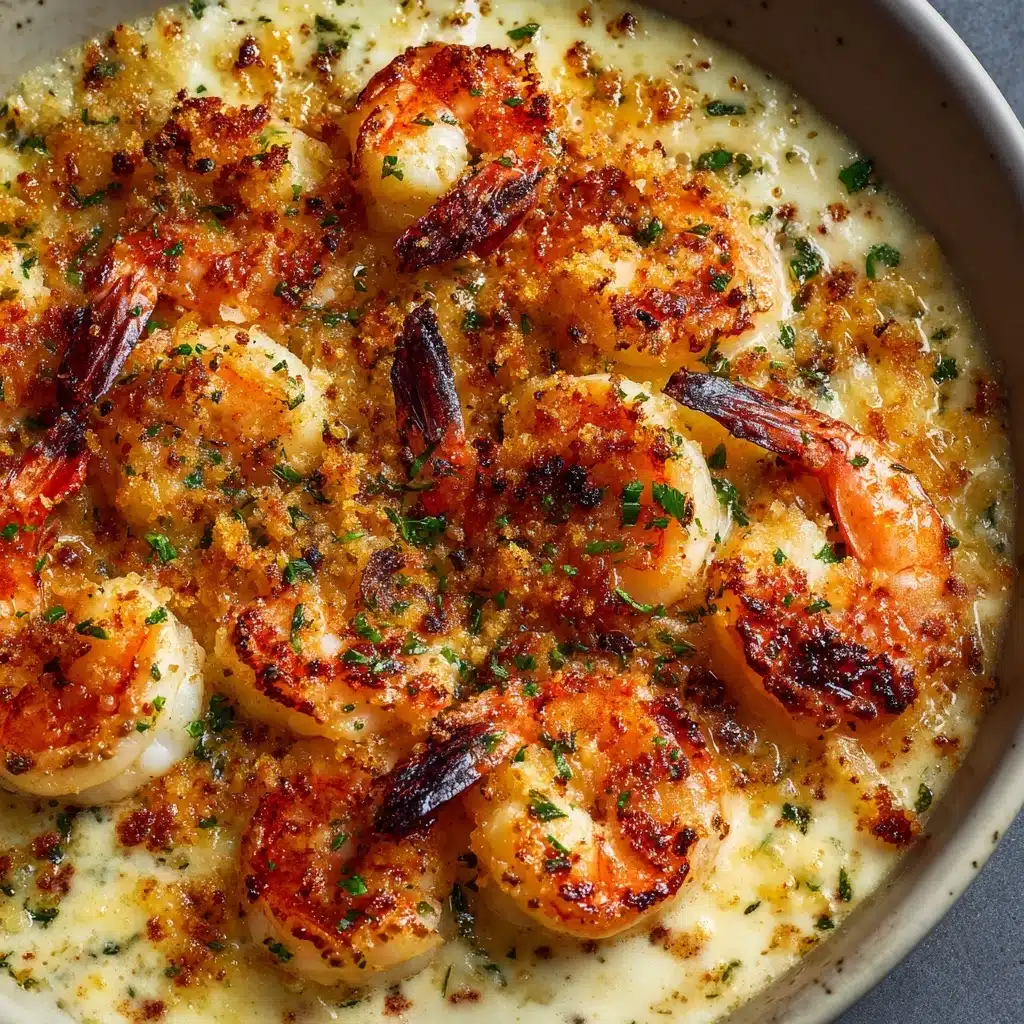Baked Stuffed Shrimp Casserole Recipe - Recipe Image