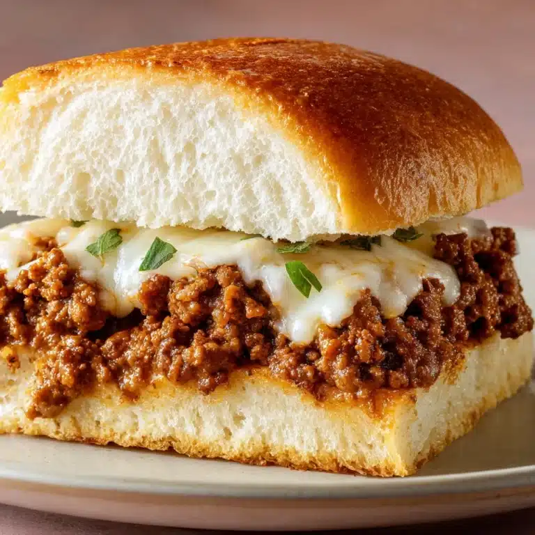 Cheesy Garlic Bread Sloppy Joes Recipe